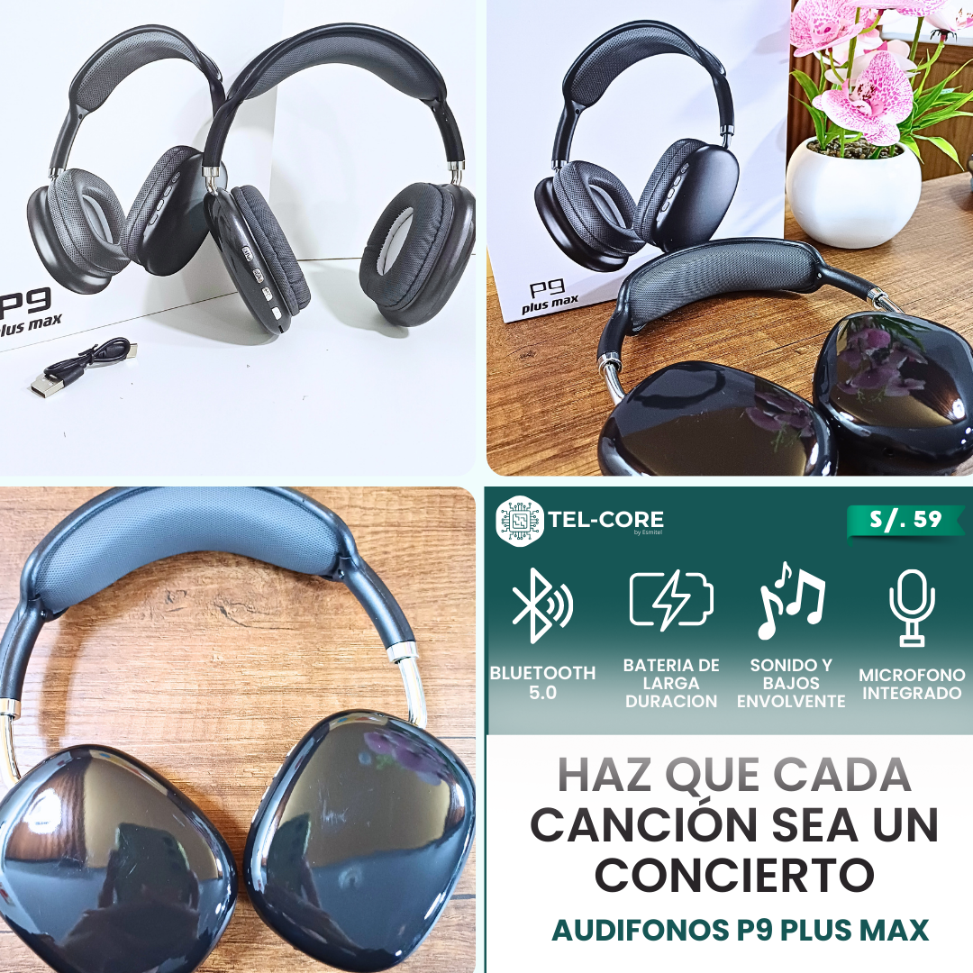 🎧 Audífonos P9 Plus Max – Vive la música como nunca