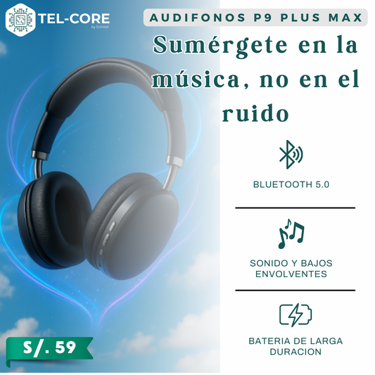 🎧 Audífonos P9 Plus Max – Vive la música como nunca